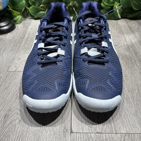Asics Gel-Resolution 9 Tennis Shoes Womens Size 9 Blue Coral Pickleball 1042A072 main image 11